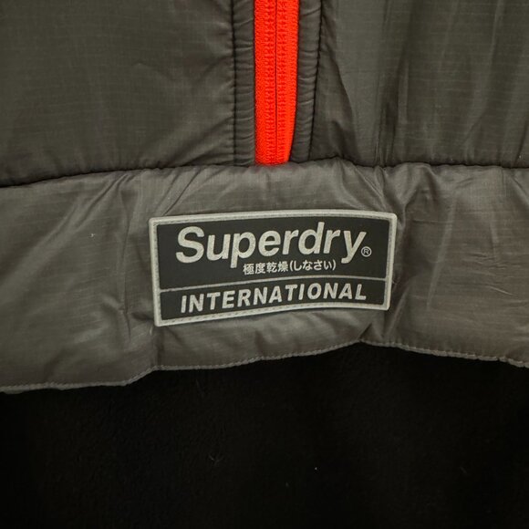 Original Fuji Superdry Jacket Coat Hooded Polar International Overhead M - Picture 5 of 7